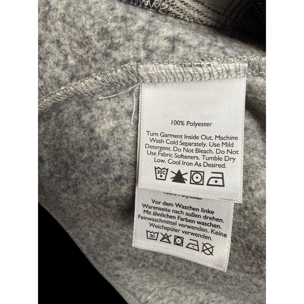 Eddie Bauer Sweater Fleece Jacket Women 2XL Grey Excellent Full Zip Mock Neck - Picture 8 of 16